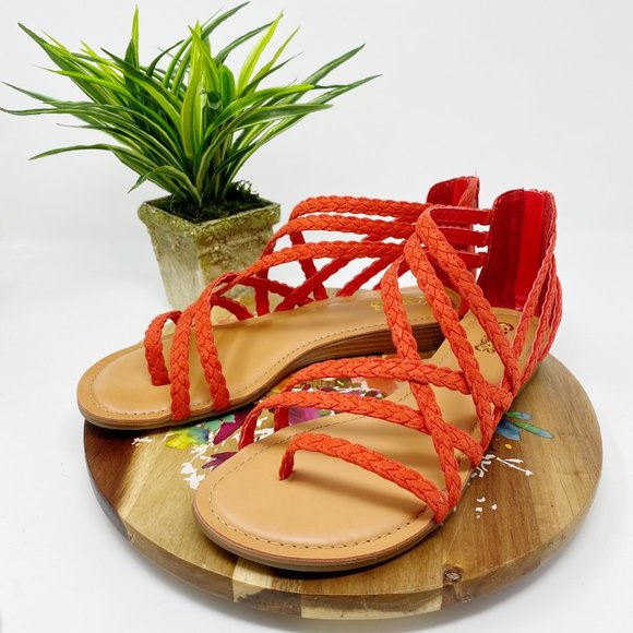 Carlos Santana Amara2 Gladiator Sandals Paprika 9M - Picture 1 of 8